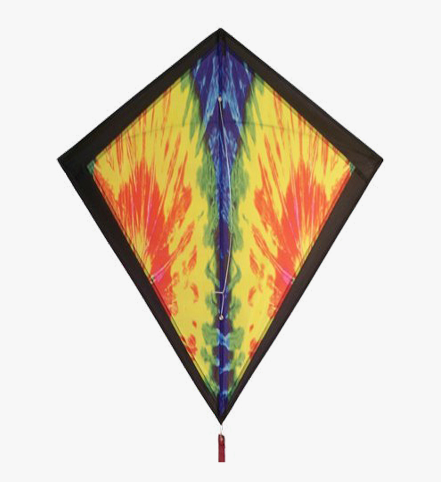 Image Of Tie Dye Diamond Kite - Kite, Transparent Clipart