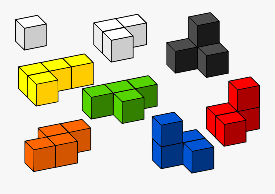 Abc Blocks Clipart 22, Buy Clip Art - Tetris Png, Transparent Clipart