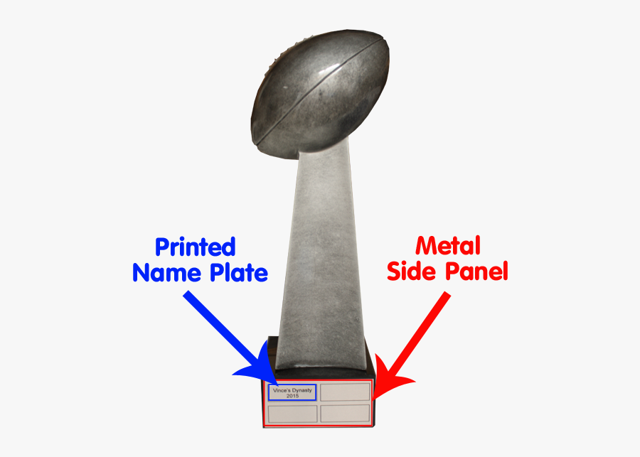 Clip Art Fantasy Football Lombardi Trophy - Custom Vince Lombardi Trophy, Transparent Clipart