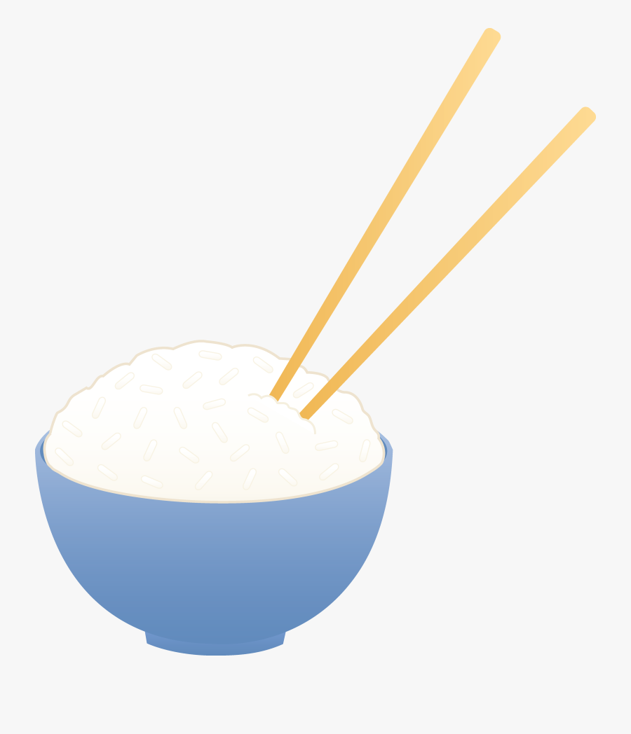 Rice Bowl Clipart - Bowl Of Rice With Chopsticks, Transparent Clipart