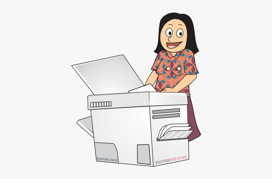 Cartoon Copy Machine Clipart - Making Copies Clipart, Transparent Clipart