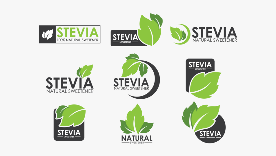 Stevia Labels Vector - Made With Stevia Icon, Transparent Clipart
