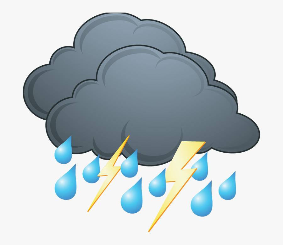 Rain Cloud Euclidean Vector - ก้อน เมฆ ฝน ตก การ์ตูน, Transparent Clipart