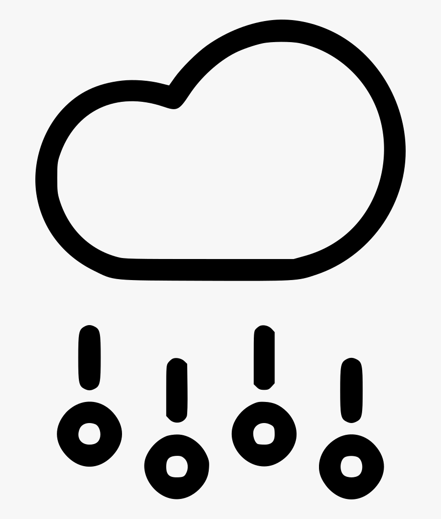 Cloud Rain Hail Stone Storm Weather Svg Png Icon Free - Hail Icon, Transparent Clipart