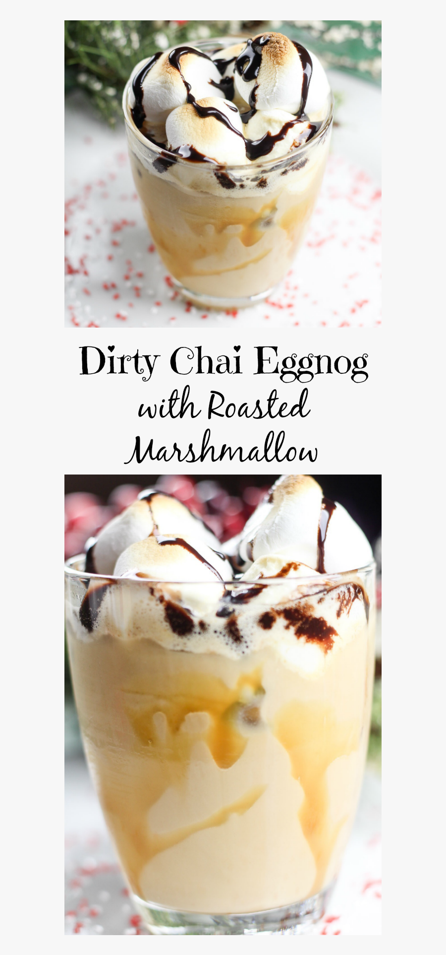 The Dirty Chai Eggnog With Roasted Marshmallow Recipe - Sundae, Transparent Clipart