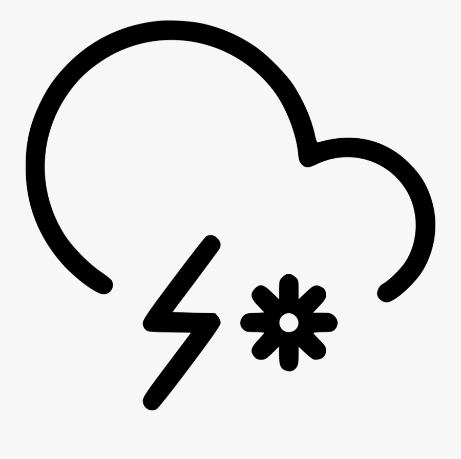 Snow Storm Cloud Lightning Comments - Storm, Transparent Clipart