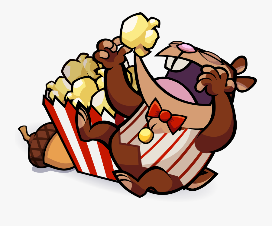 Animals Eating Popcorn Png, Transparent Clipart