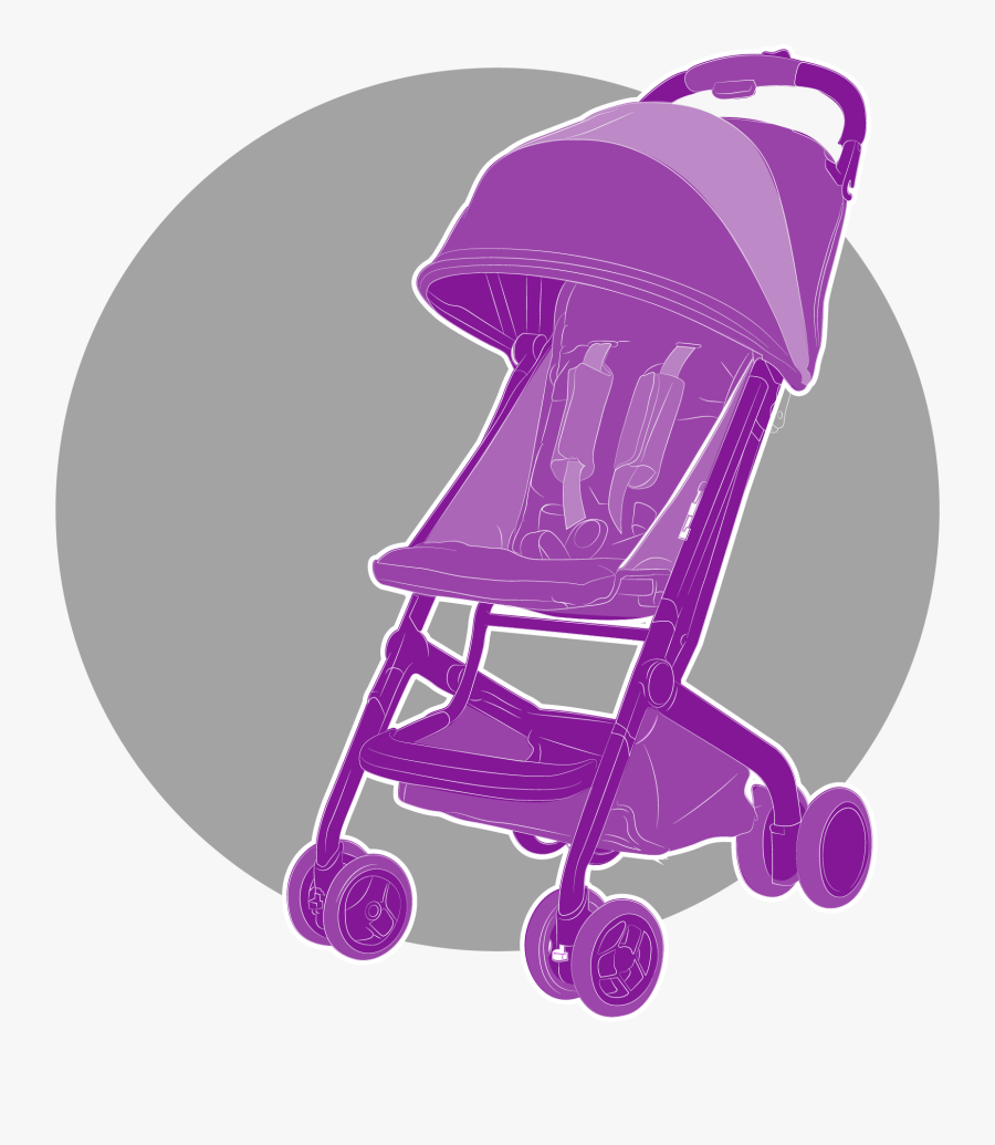 Buggies And Strollers - Baby Carriage, Transparent Clipart