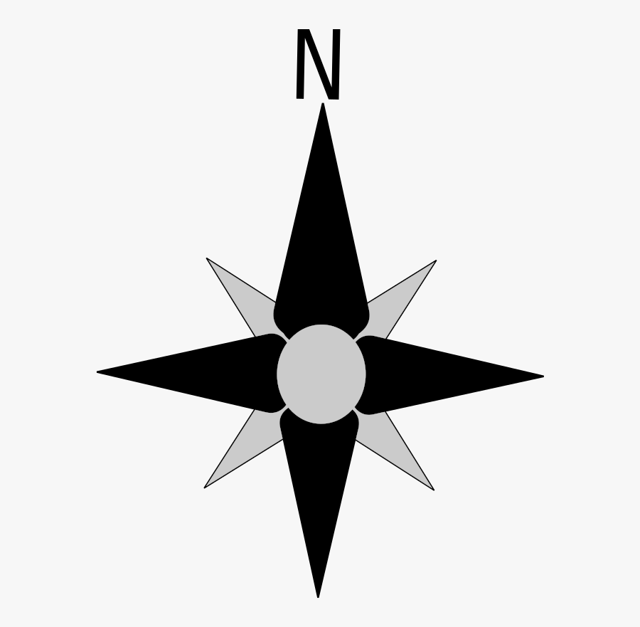 Compass Rose North Arrow Clipart , Png Download - Transparent Background Compass North, Transparent Clipart