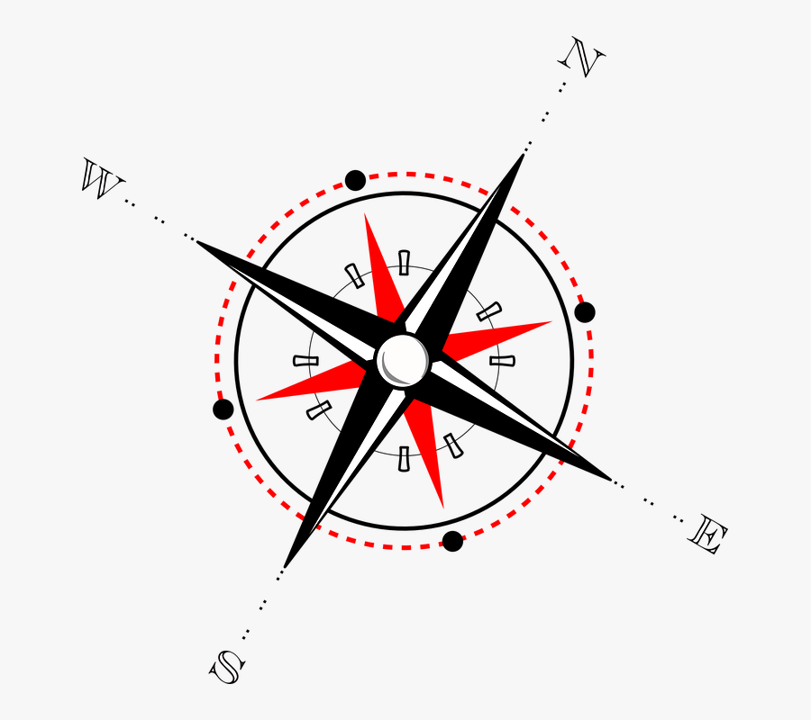Compass Rose, Direction, Windrose, Compass, Navigation - Transparent Background Compass Clip Art, Transparent Clipart