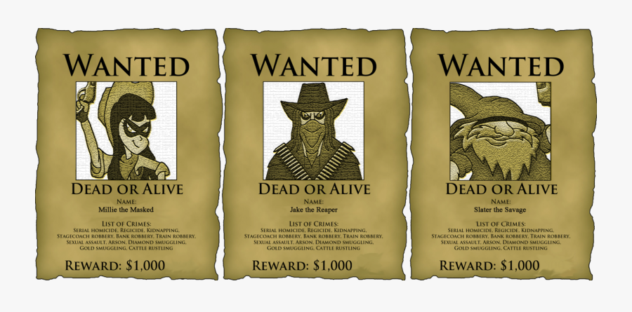 Transparent Wanted Poster Template Png - Student Council Wanted Poster, Transparent Clipart