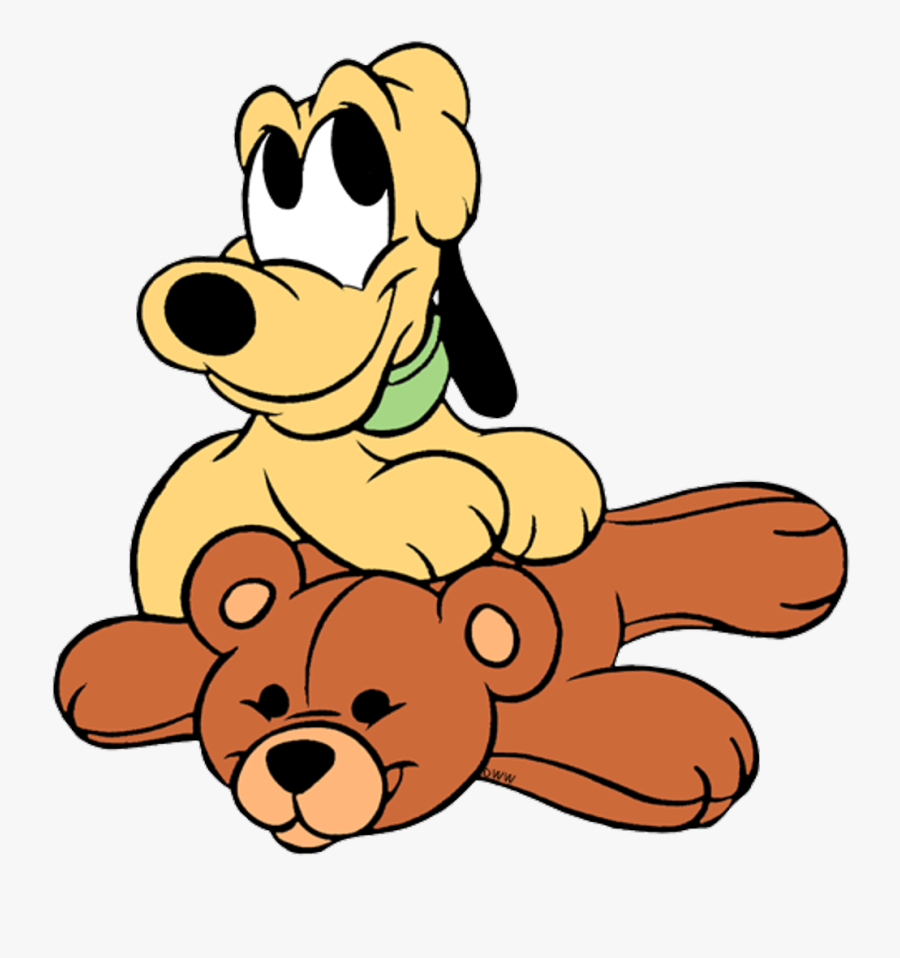 Baby Pluto Walt Disney Clipart , Png Download - Pluto And Mickey Baby, Transparent Clipart