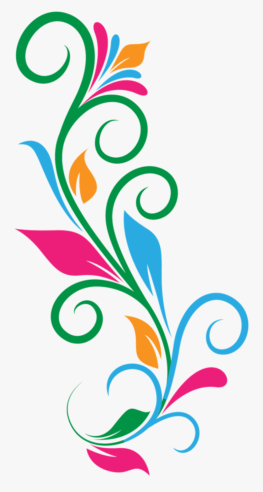 Clipart Design Abstract - Flower Abstract Design Png, Transparent Clipart