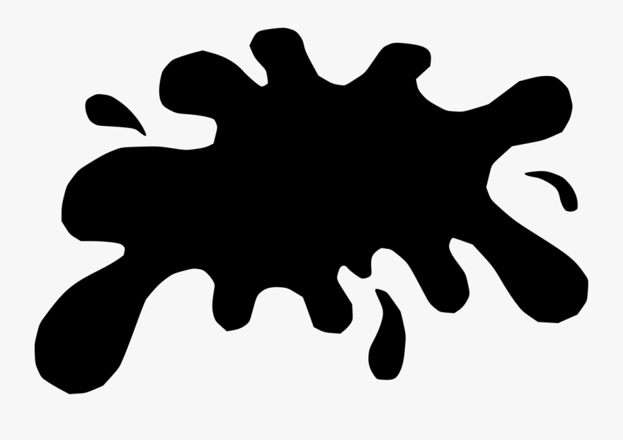 Silhouette,monochrome Photography,tree - Splat Silhouette, Transparent Clipart