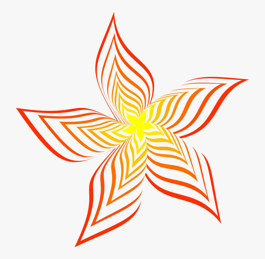 Petal,plant,flower - Colour Line Art Design, Transparent Clipart