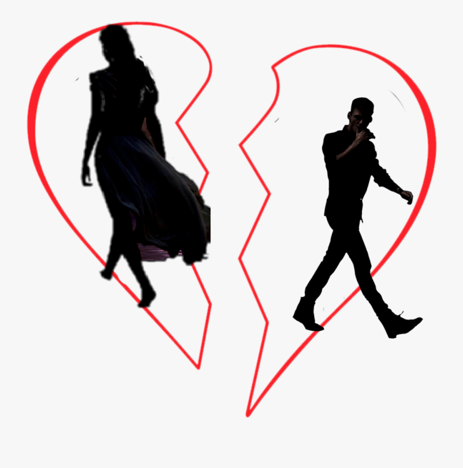 #breakup #divorce #rokenheart #heartache #seneration - Illustration, Transparent Clipart