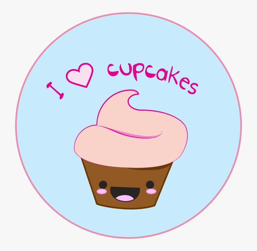 I Love Cupcakes, Transparent Clipart