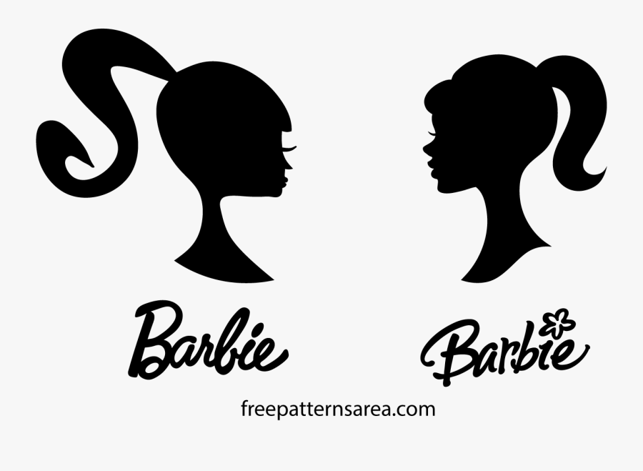 Barbie Clipart Easy - Barbie Logo Black Png, Transparent Clipart