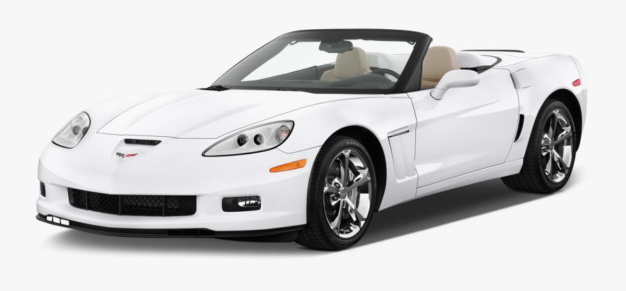 2009 Corvette Convertible White, Transparent Clipart