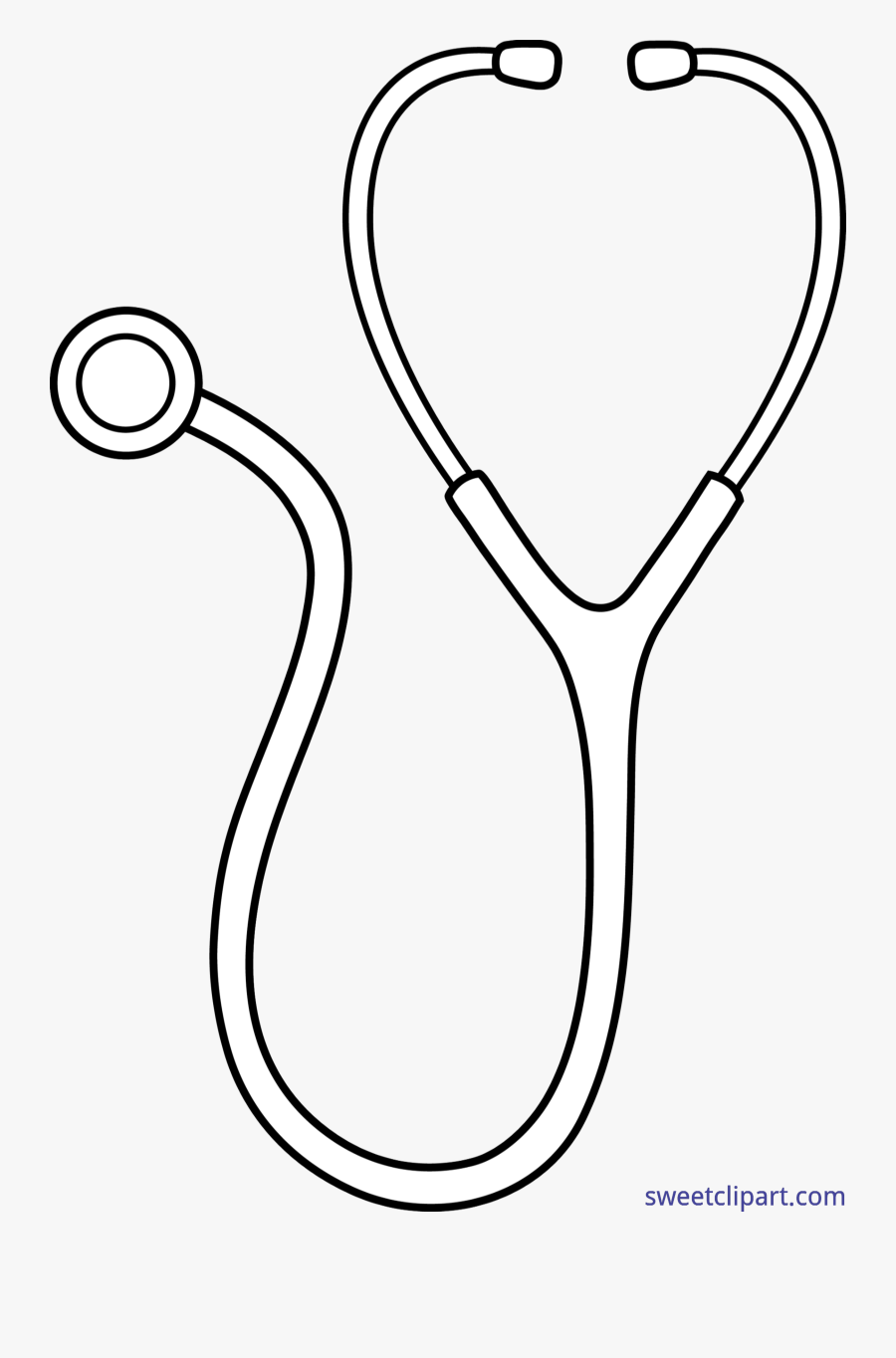 Transparent Png Tumblr Transparent Black And White - Stethoscope Clipart Black And White, Transparent Clipart