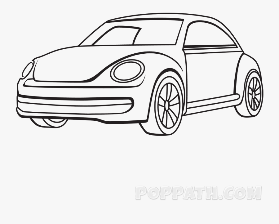 Collection Of Free Corvette Drawing Simple Download - Simple Car Drawing, Transparent Clipart