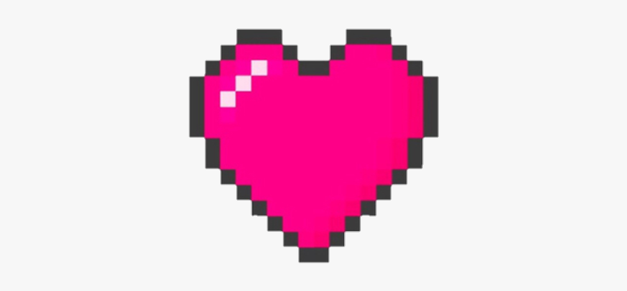 Pixels Heart Kawaii Cute Japan Kpop Aesthetic - 8 Bit Heart, Transparent Clipart