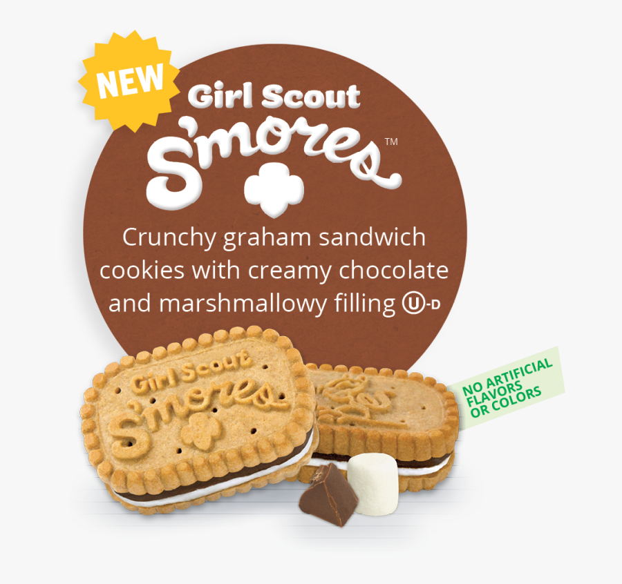 S"mores - Girl Scout Cookies 2019 Lineup, Transparent Clipart
