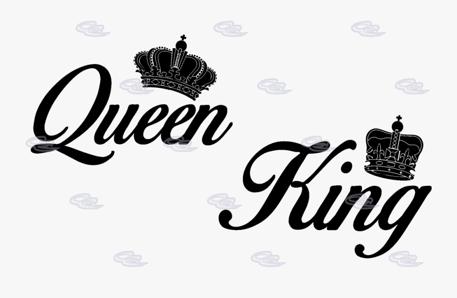 Transparent Queen Crown Clipart Black And White - King And Queen Transparent, Transparent Clipart