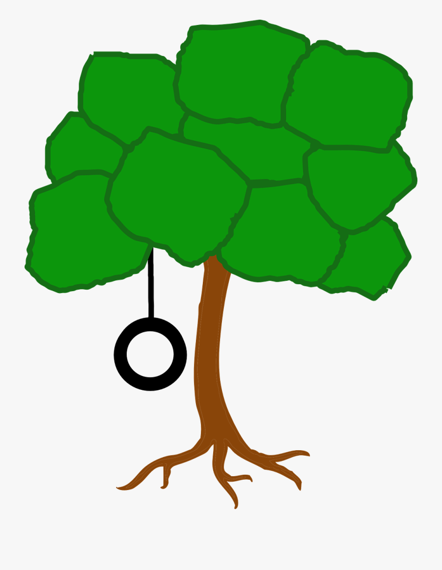 Transparent Tire Clip Art - Tree Swing With Transparent Background, Transparent Clipart