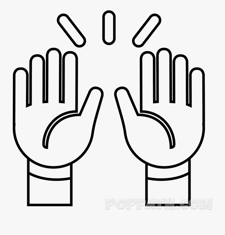 Erase Any Guidelines And Beginning Coloring The Hands, Transparent Clipart