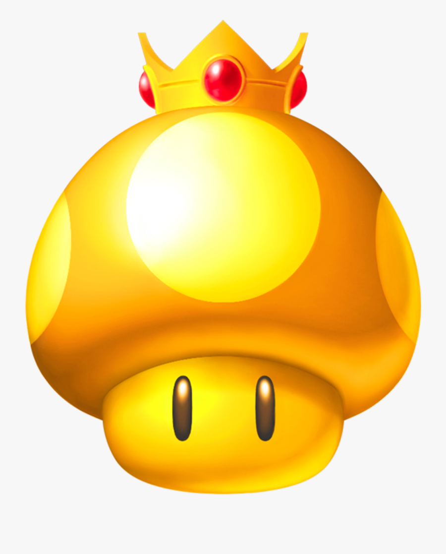 New Super Mario Bros - Mario Golden Mushroom, Transparent Clipart