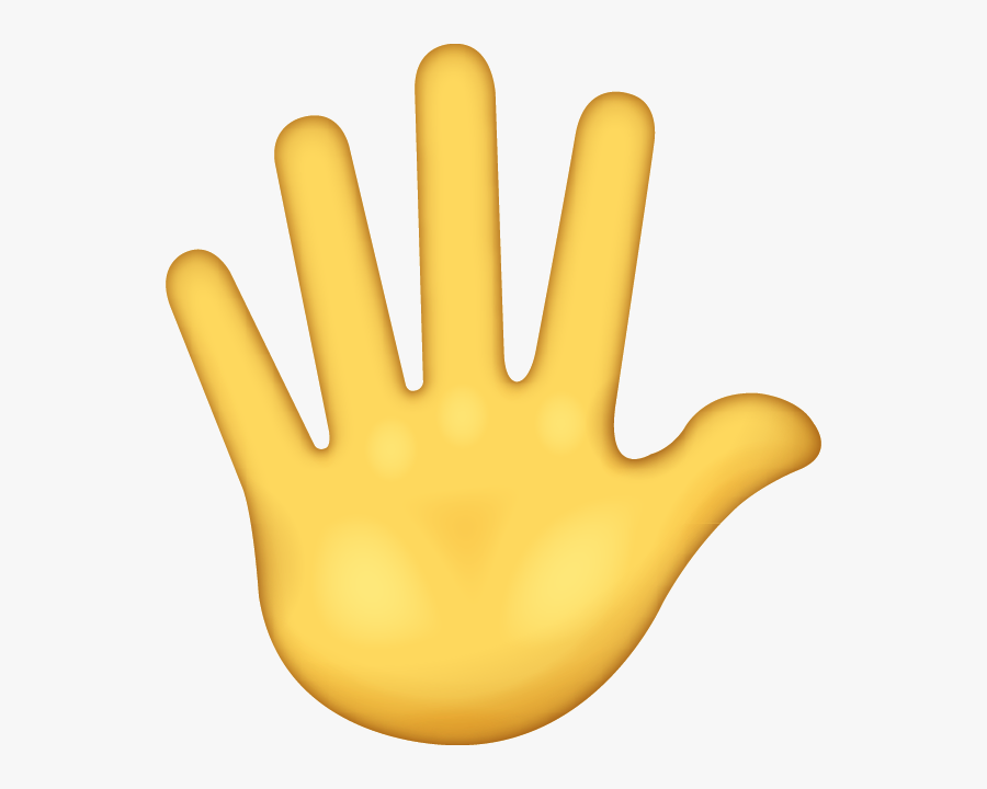 Hand Emoji Clipart Finger - Stop Emoji Hand, Transparent Clipart