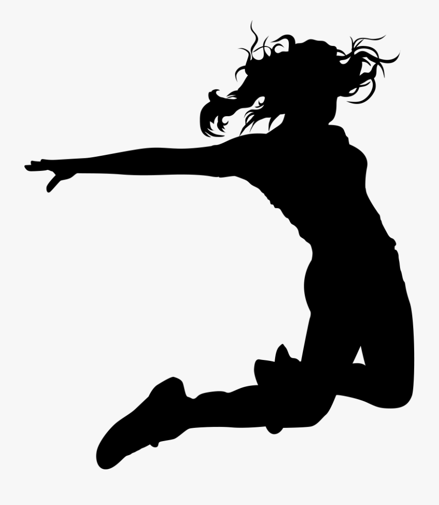 Hip-hop Dance Silhouette Drawing - Street Dance Silhouette Girl, Transparent Clipart