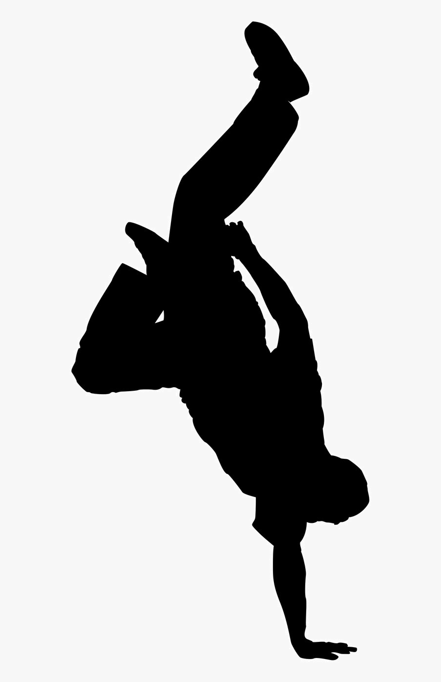 Breakdancing Hip-hop Dance Clip Art Street Dance - Hip Hop Silhouette Png, Transparent Clipart