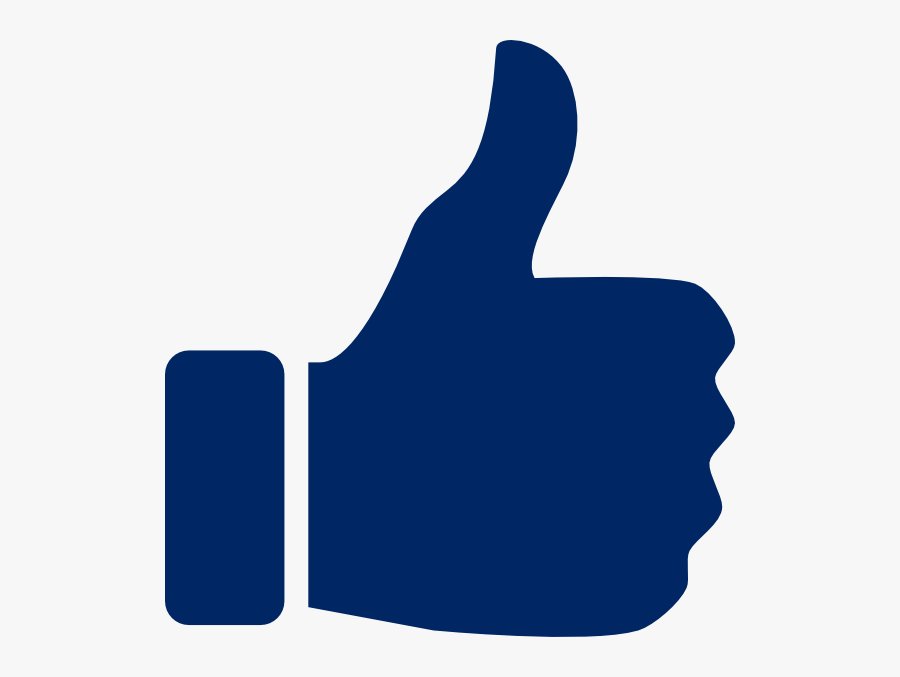 X Clipart Thumb - Blue Thumbs Up Icon, Transparent Clipart