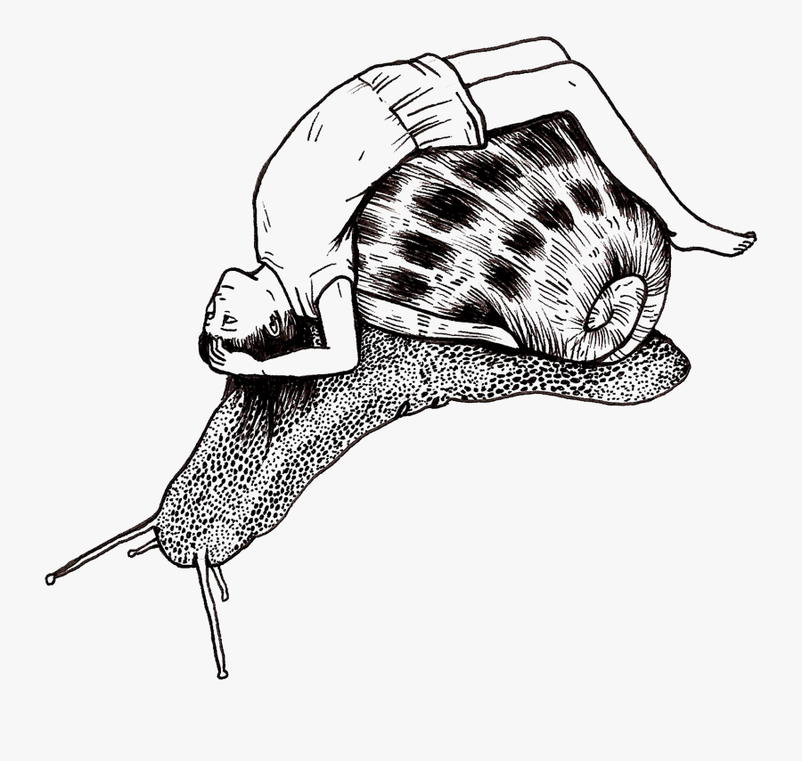 Snail Girl Tattoo Tattoo Designs, Art, Snail Tattoo - Snail Illustration, Transparent Clipart