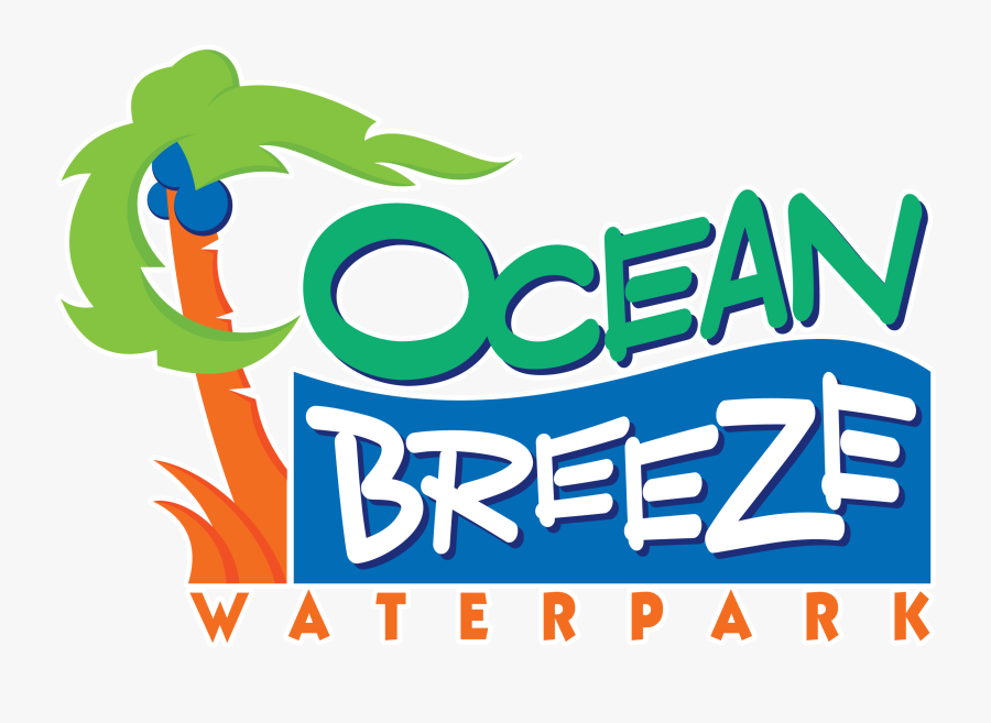 Ocean Clipart Ocean Breeze - Ocean Breeze Waterpark Logo, Transparent Clipart