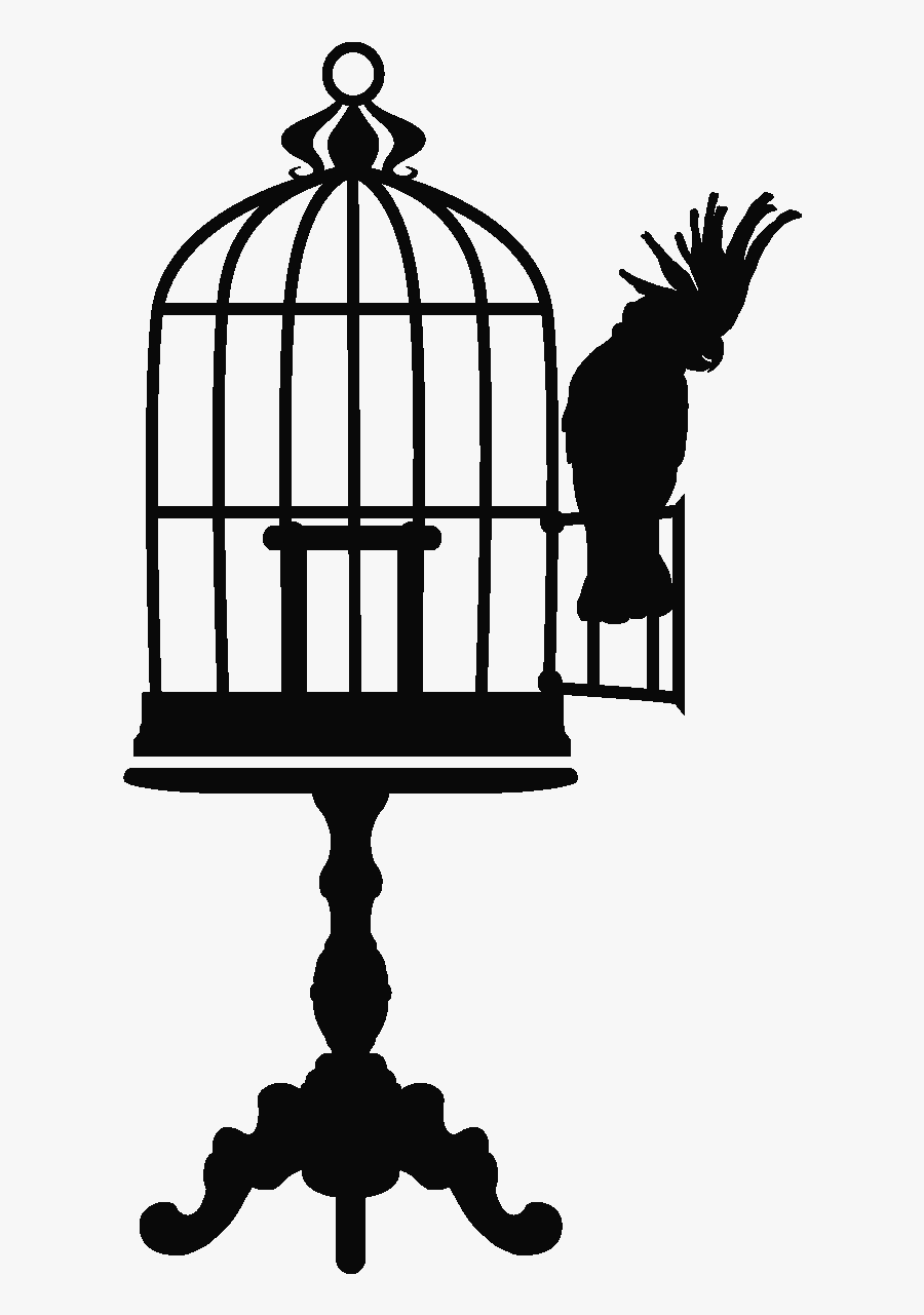 Vector Graphics Clip Art Illustration Birdcage Image - Bird Cage Cartoon Free, Transparent Clipart