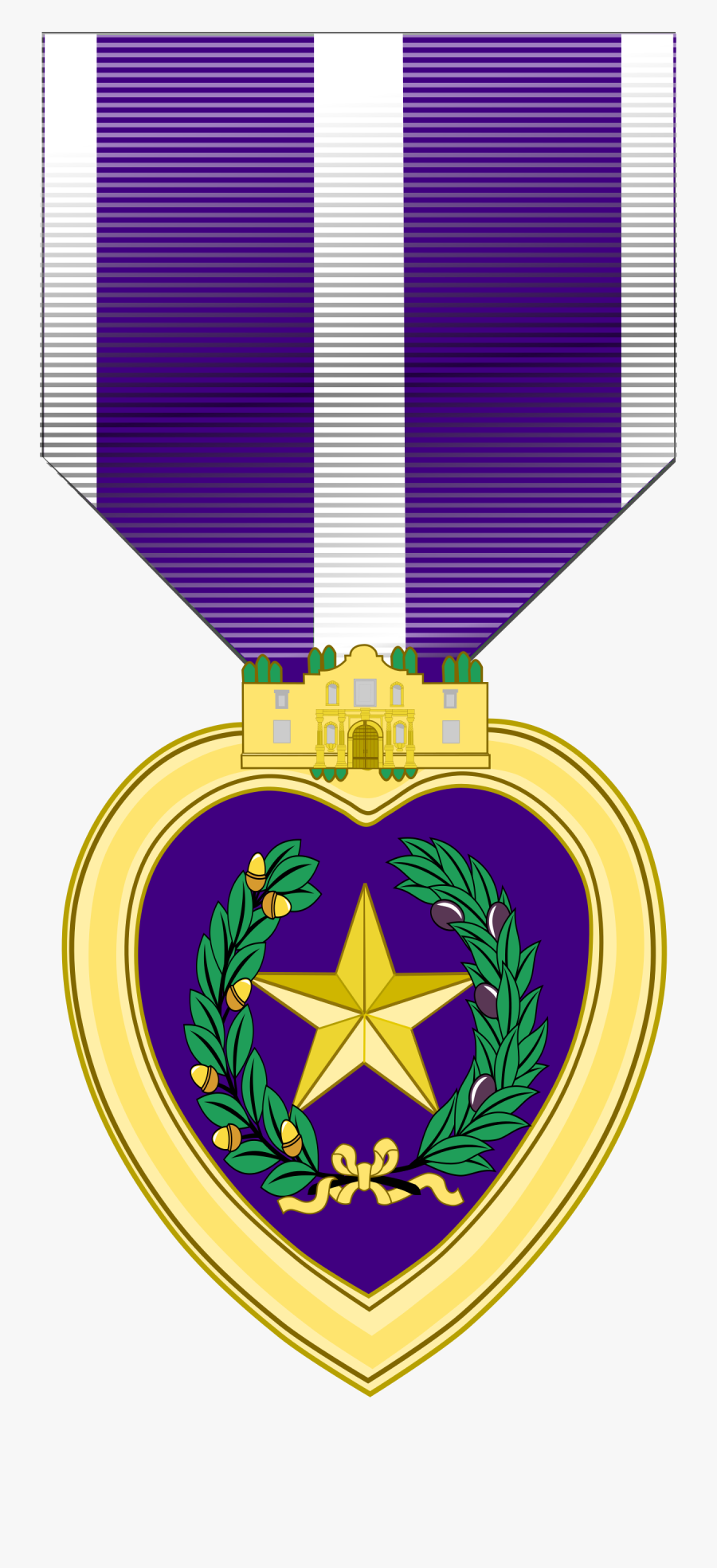 Purple Heart Medal Png, Transparent Clipart