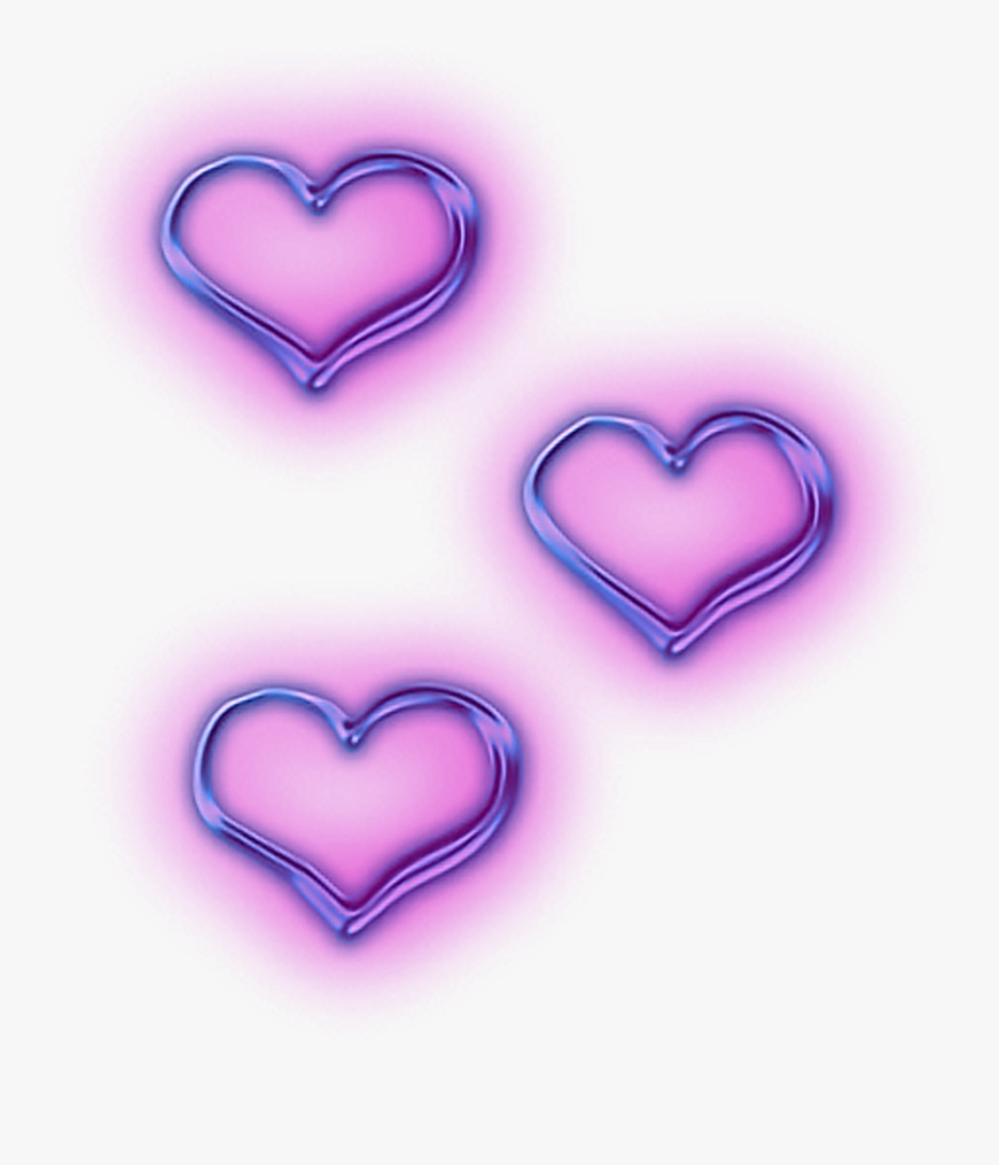 Clipart Purple Heart - Heart Neon Sign Transparent, Transparent Clipart