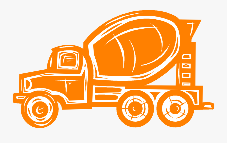 Transparent Concrete Mixer Truck Png - Concrete Mixer, Transparent Clipart