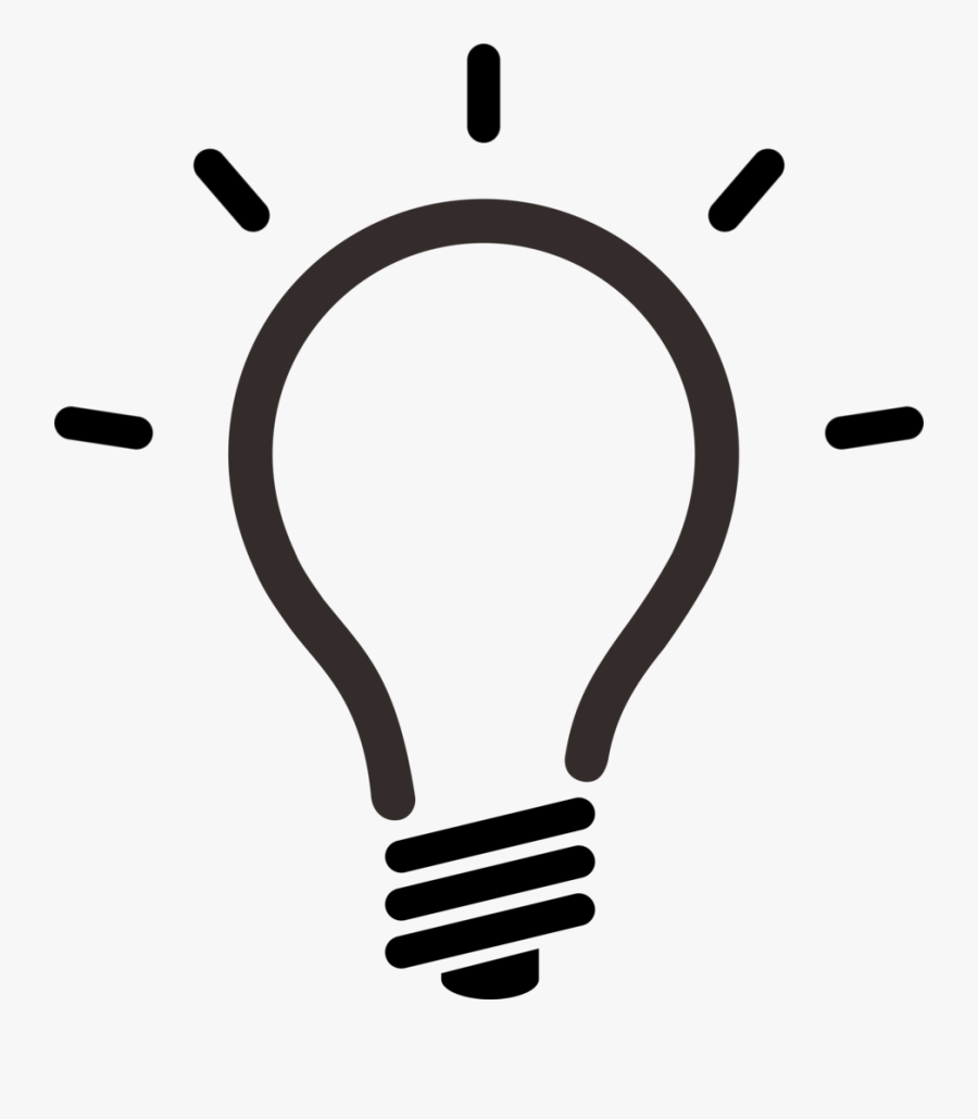 Management Transcription Innovation Creativity Others - Lightbulb Icon Minimalistic Transparent, Transparent Clipart
