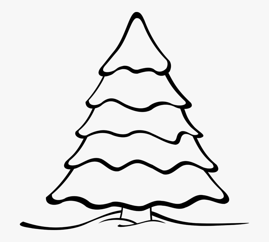 Pine Tree Pine Cone Png Image - Christmas Tree Black And White Clipart, Transparent Clipart