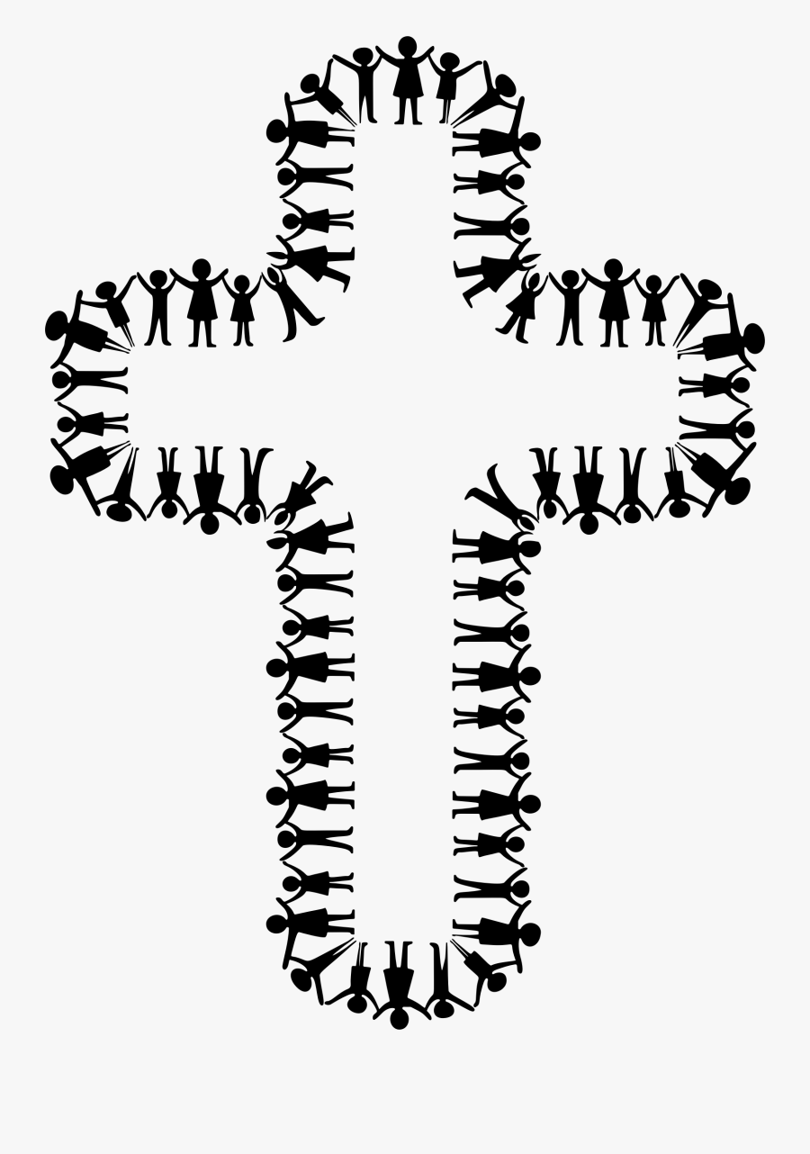 Three Children Holding Up Arms Cross Clip Art Library - Child Photography, Transparent Clipart