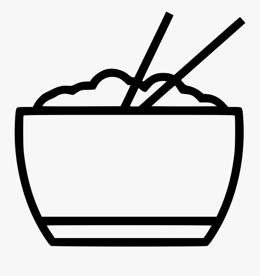 Rice Bowl Chopstick Png - Asian Rice Bowl Drawings, Transparent Clipart