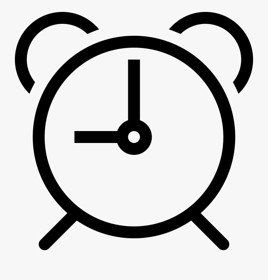 Clock Png Icon Free - Alarm Clock Icon Svg, Transparent Clipart