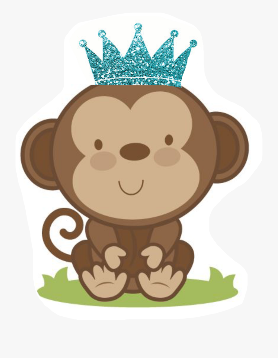 Son Sticker Clipart , Png Download - Cute Monkey Face Cartoon , Free