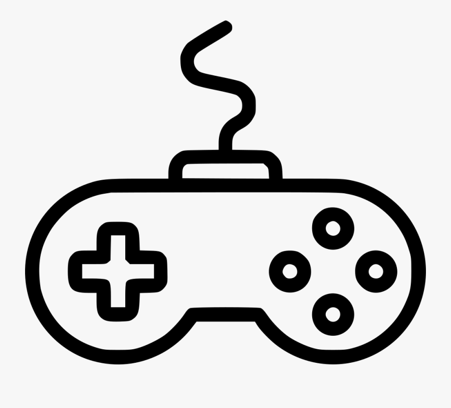 Game Controller Joystick Device - Drawing Of Gaming Controller, Transparent Clipart
