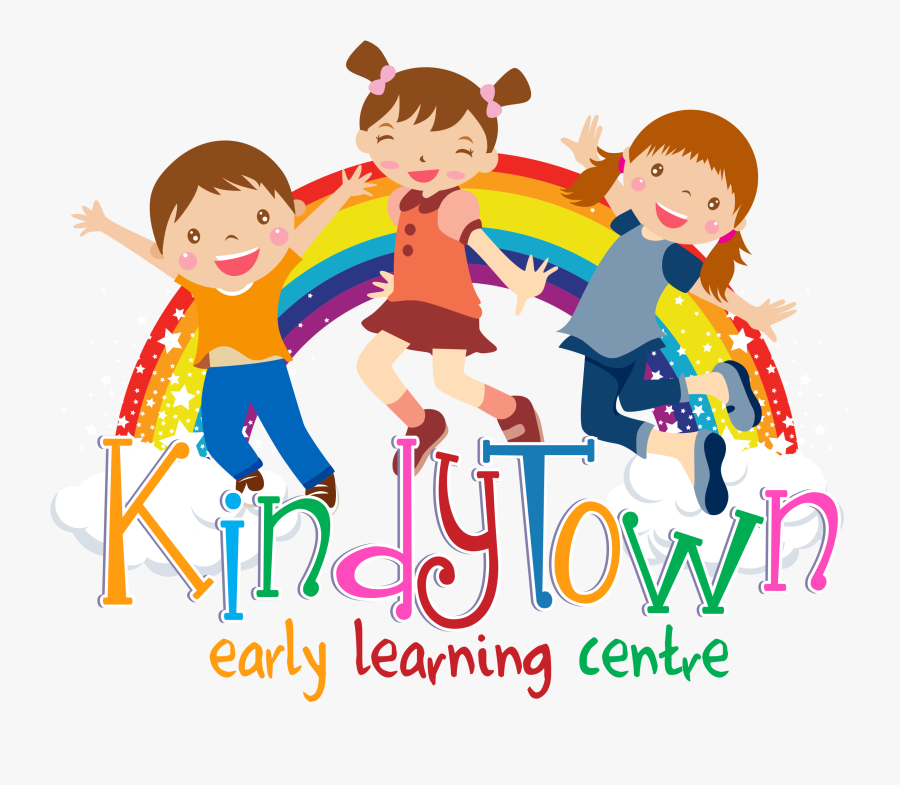 Kids Playing Clipart Child Care Logo - Rainbow, Transparent Clipart