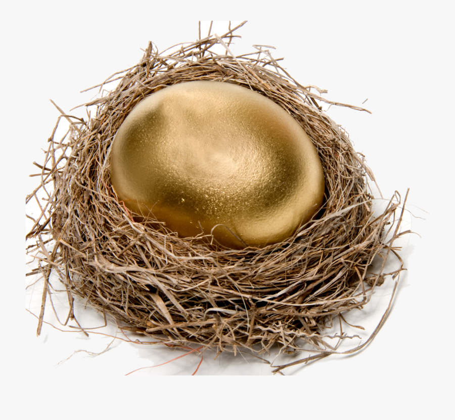 Chicken Easter Egg Nest Stock Photography - Golden Egg In Nest, Transparent Clipart